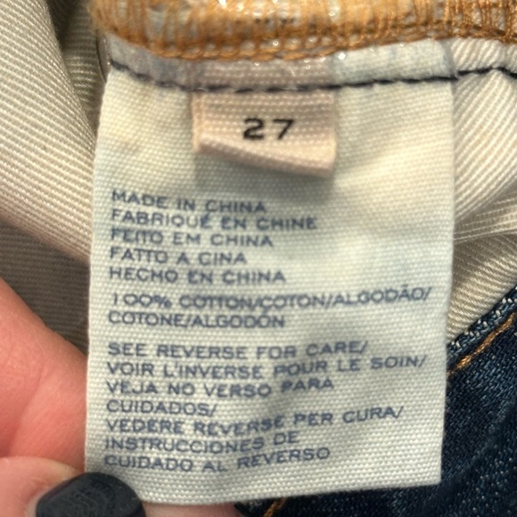 NWT $248 Marc by Marc Jacob Annie boyfriend jeans crop button front size 27 - Picture 7 of 10